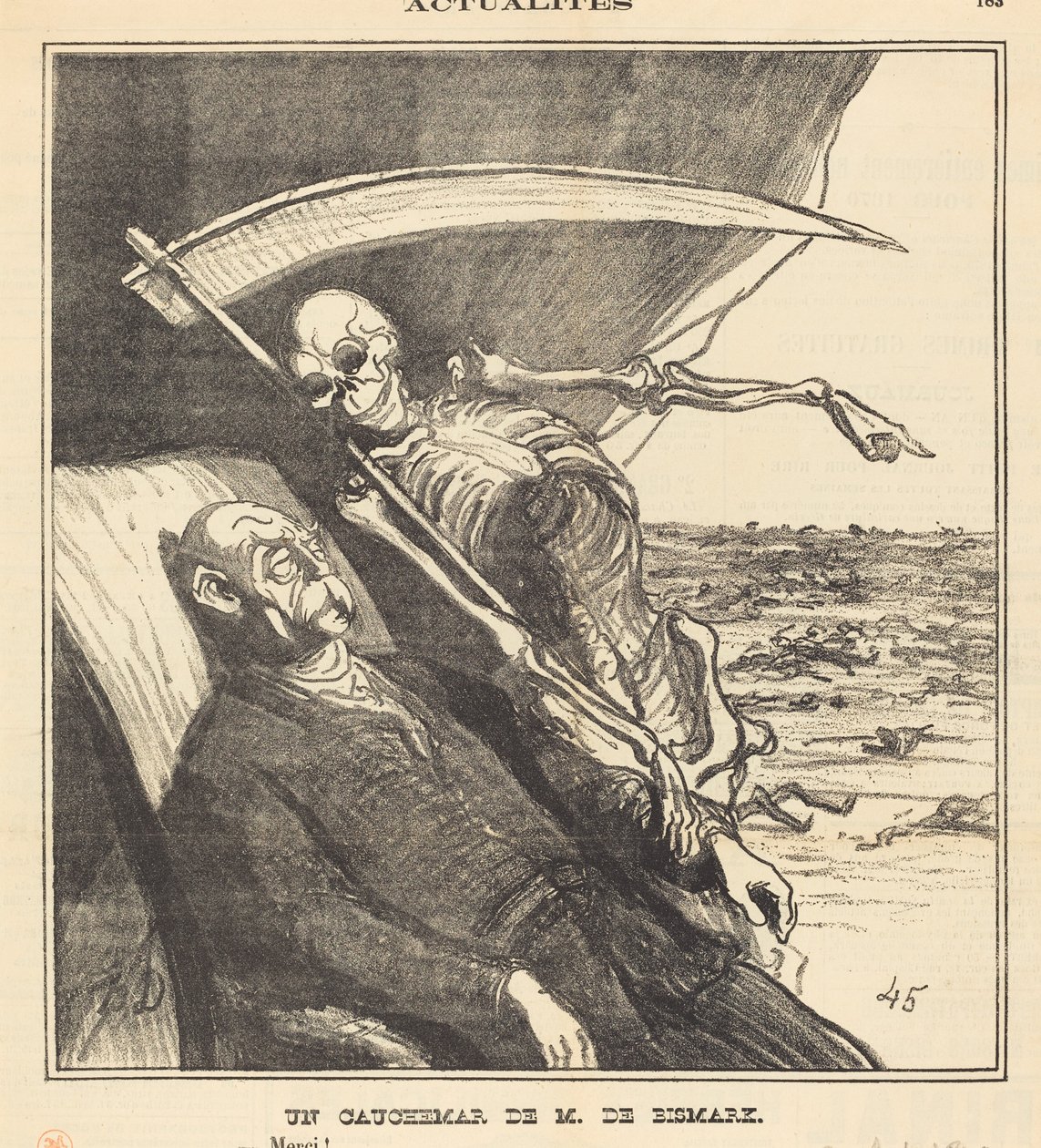 Un incubo di M. Bismarck da Honoré Daumier
