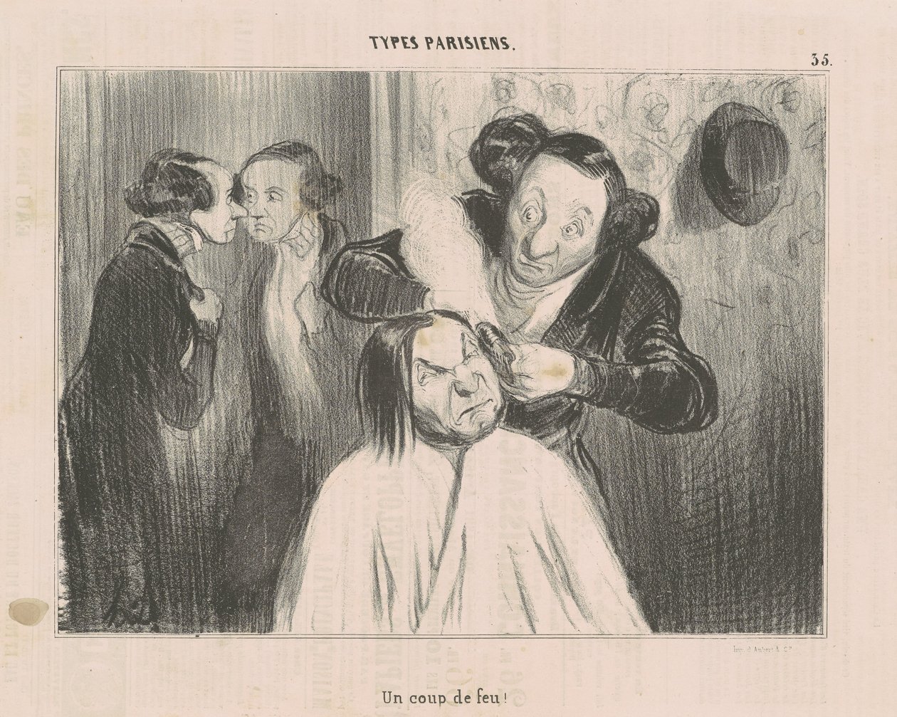 Un colpo di fucile! da Honoré Daumier