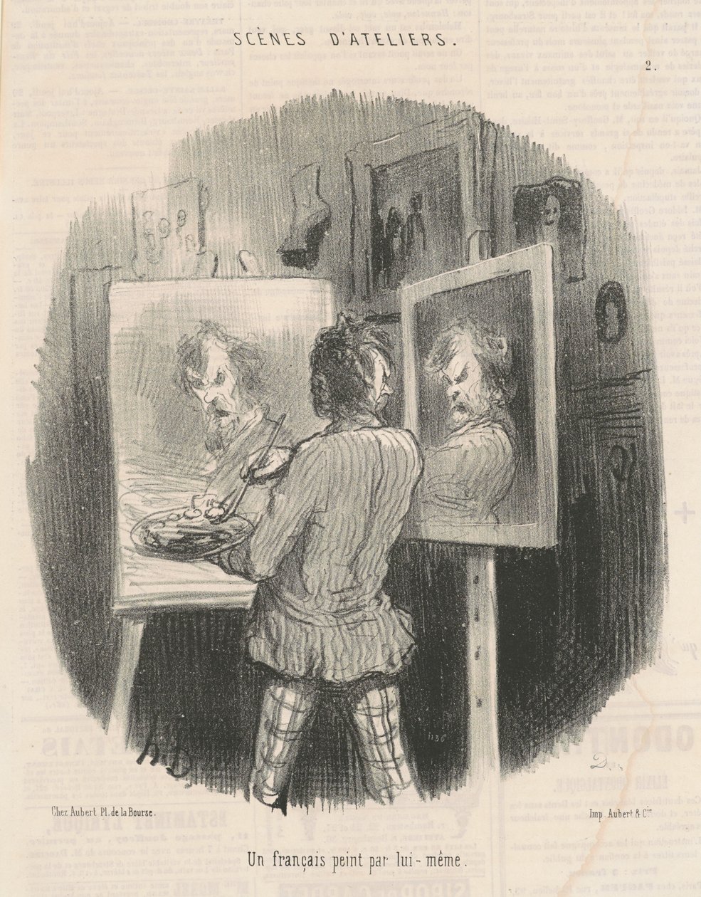 Un francese dipinto da lui stesso da Honoré Daumier