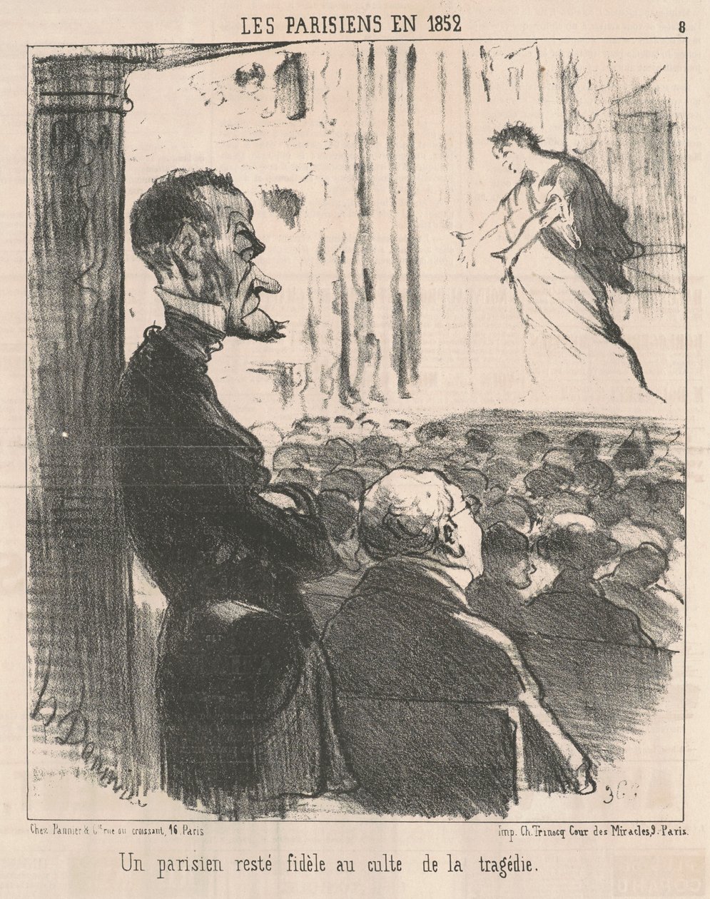 Un parigino rimasto fedele... da Honoré Daumier