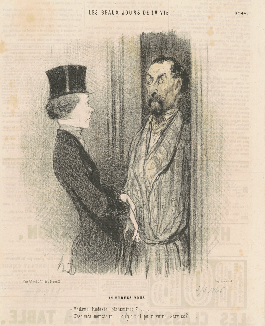 Un appuntamento da Honoré Daumier