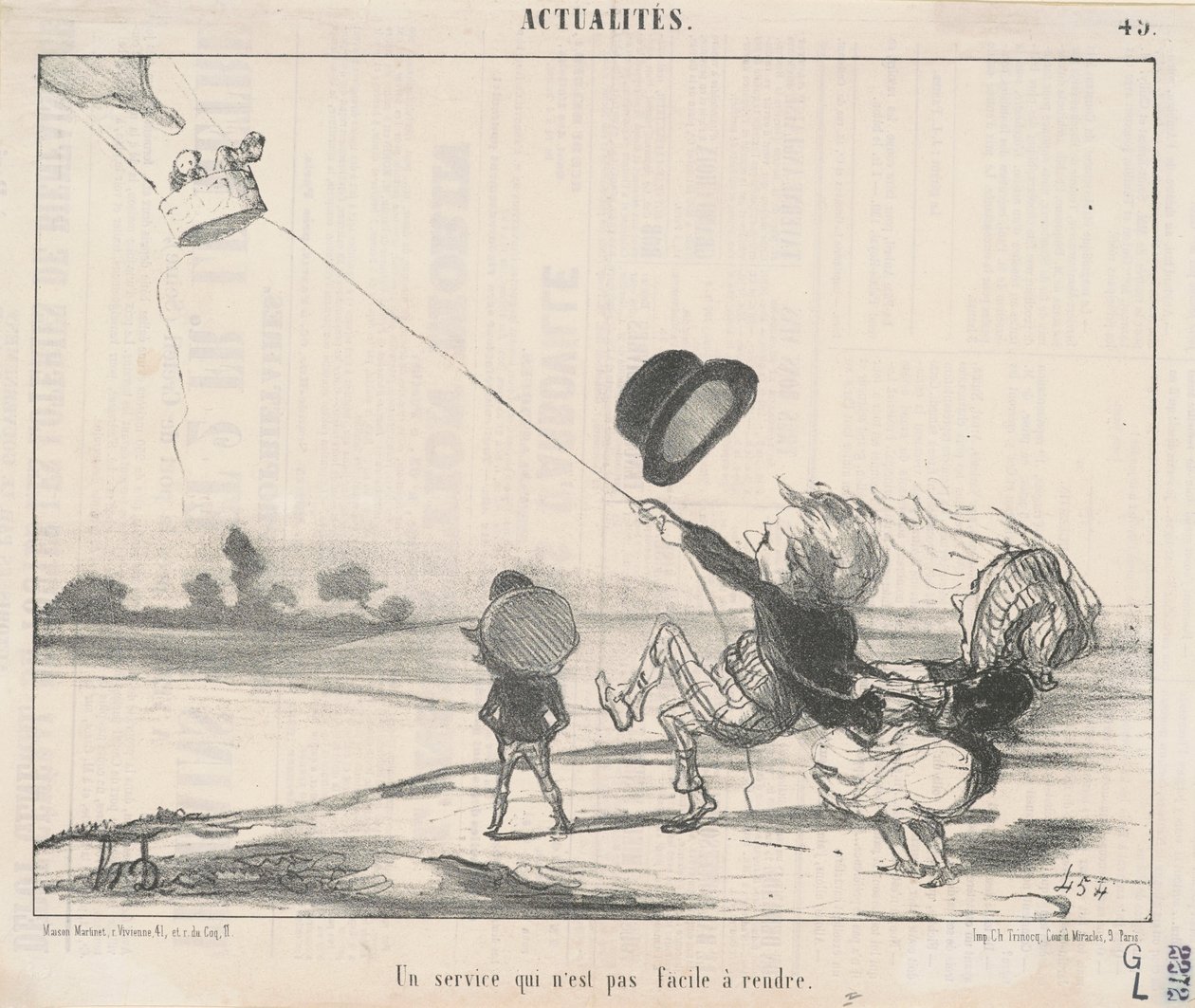 Un servizio... non facile da rendere da Honoré Daumier