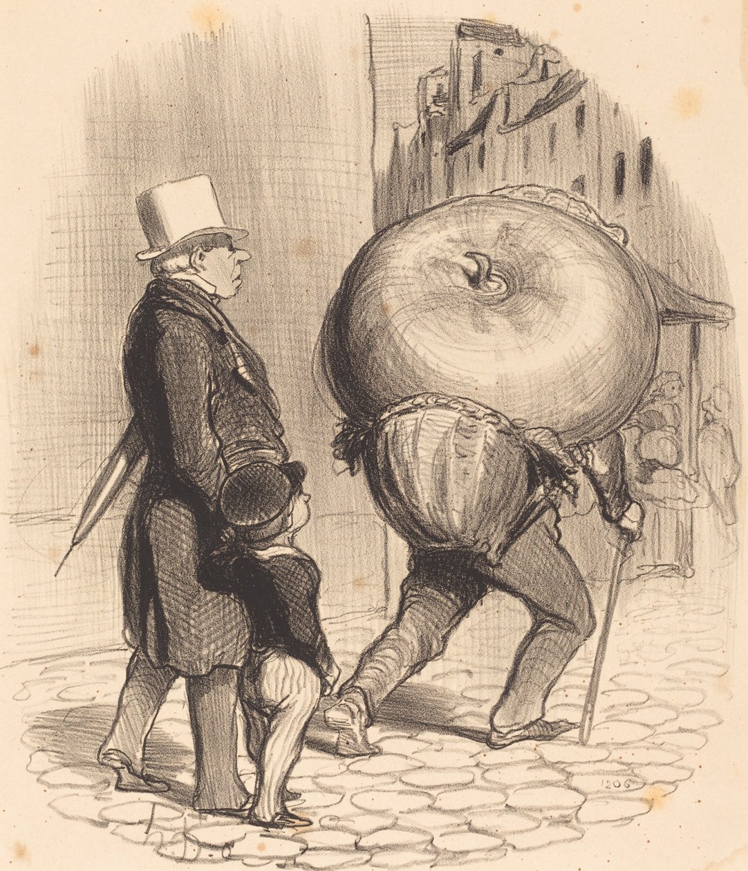 Una lezione di botanica da Honoré Daumier