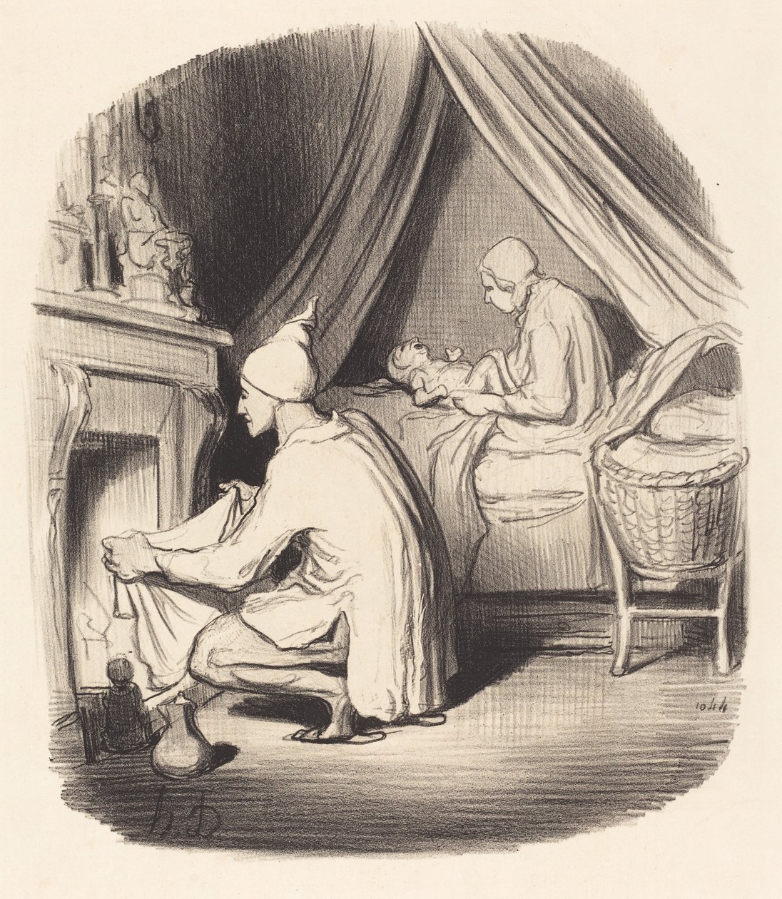 Una notte agitata da Honoré Daumier