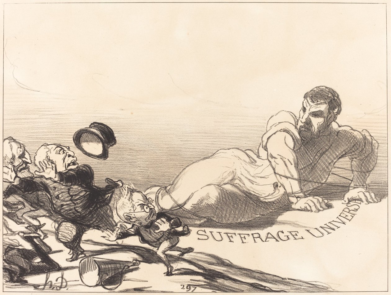 Una panico di lillipuziani... da Honoré Daumier