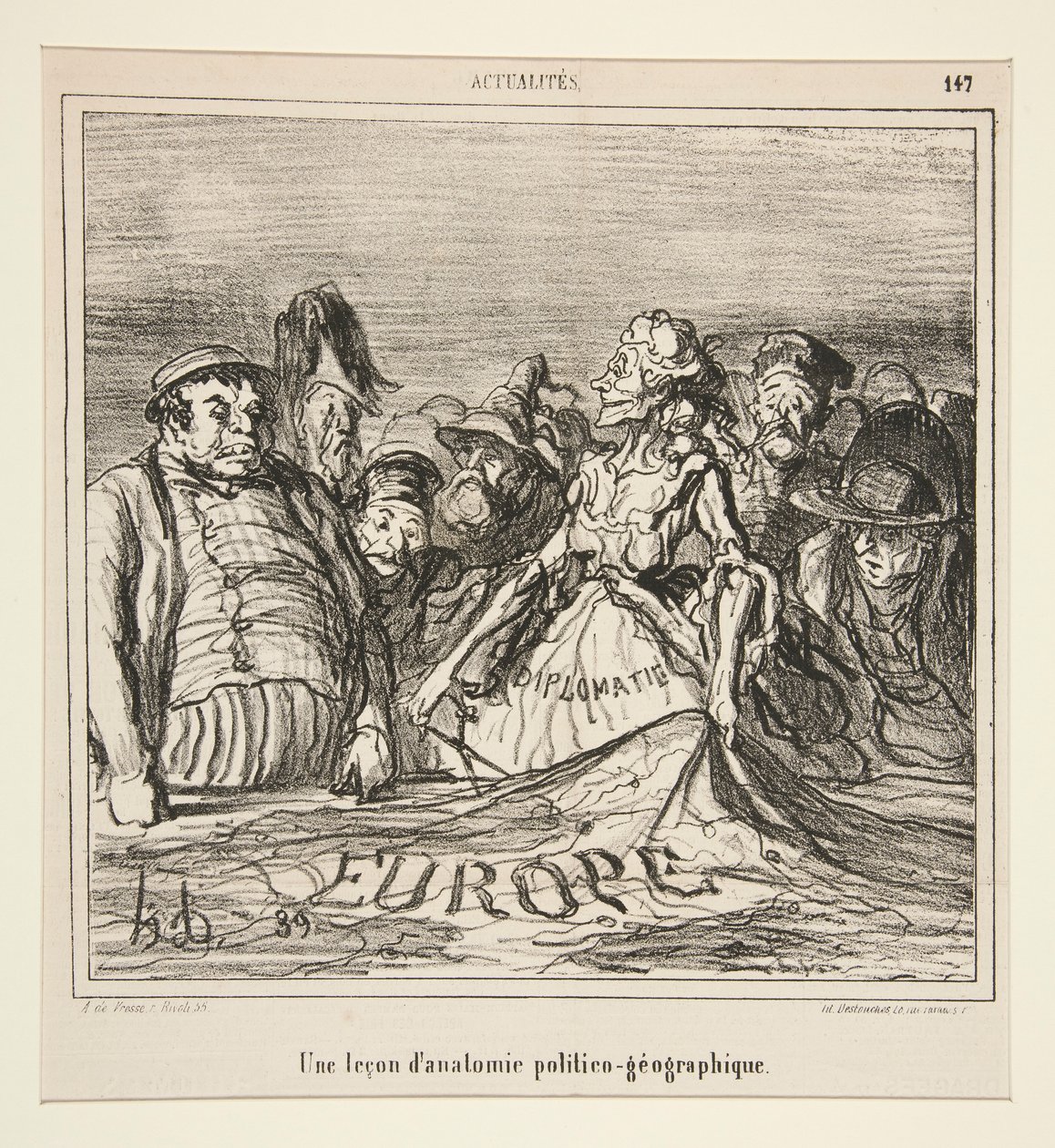 Una lezione di da Honoré Daumier