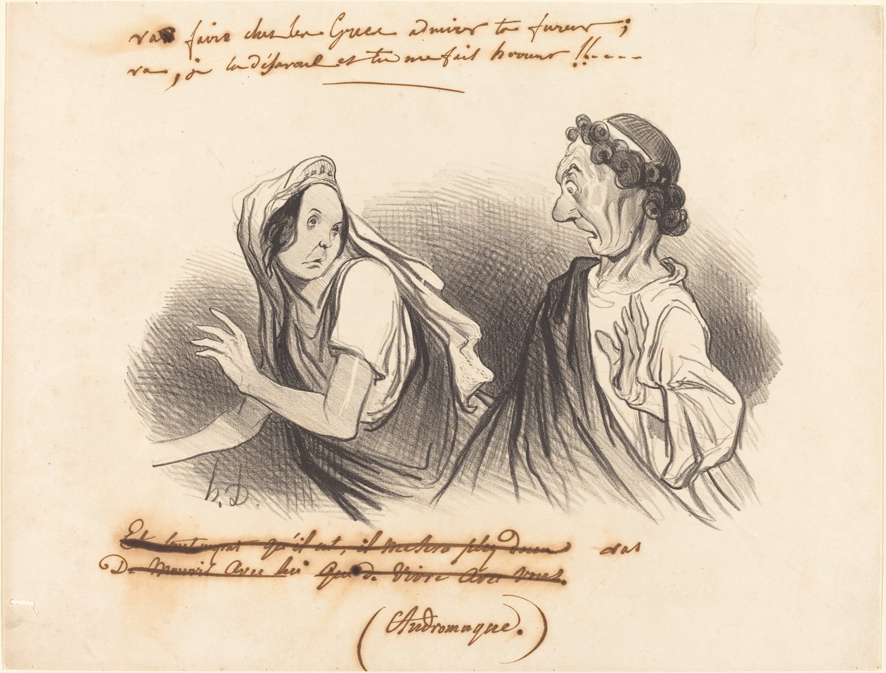 Vai a far... ammirare la tua furia... da Honoré Daumier