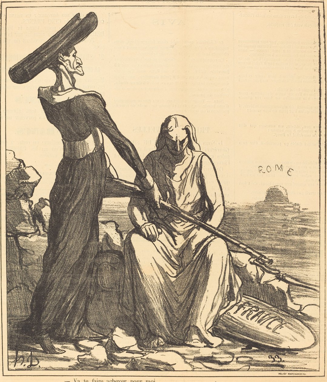 Va te faire achever pour moi da Honoré Daumier