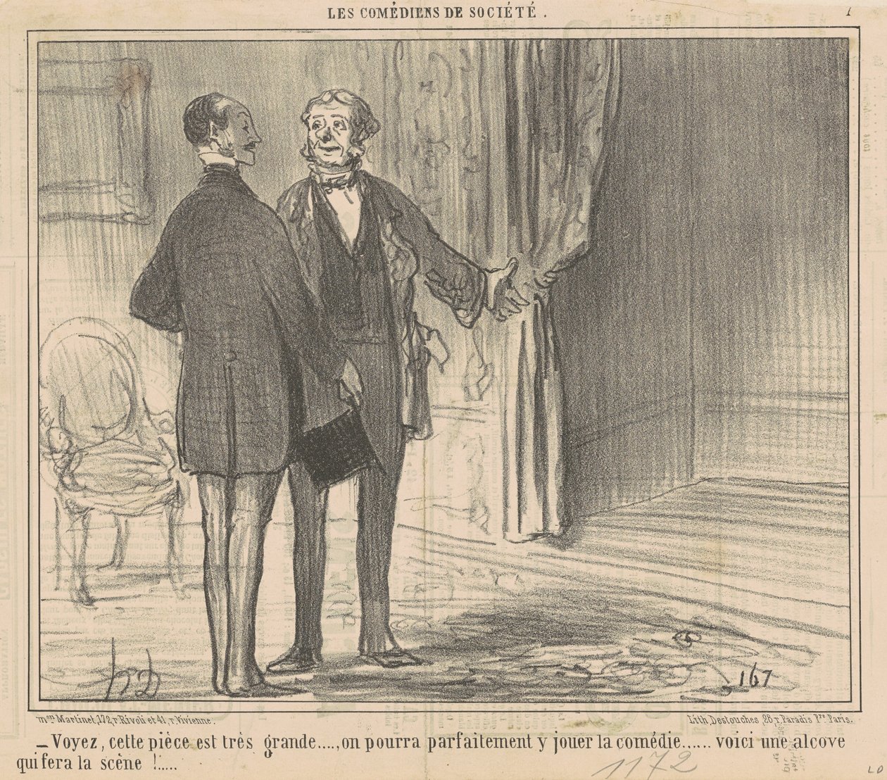 Vedete, questo pezzo è molto grande... da Honoré Daumier