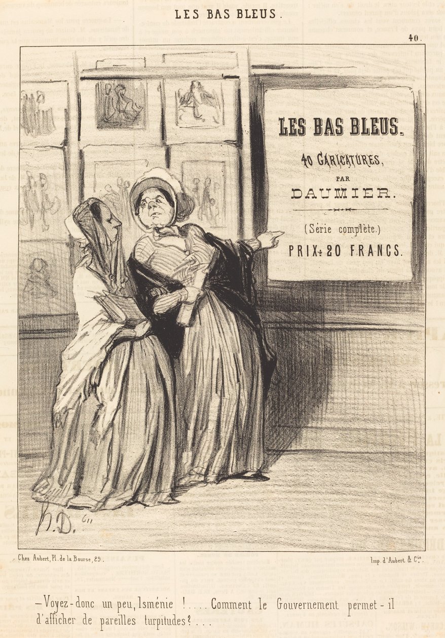 Voyez donc un peu, Isménie!... da Honoré Daumier