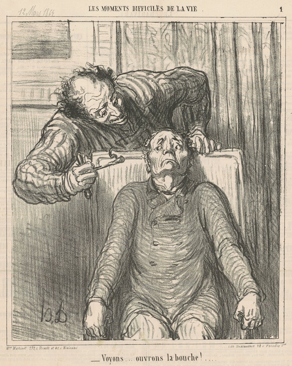 Vediamo... apriamo la bocca!... da Honoré Daumier