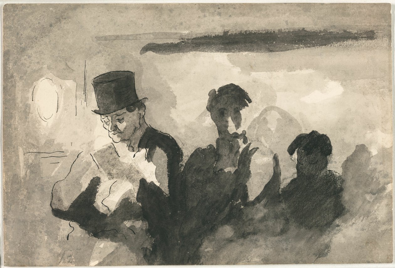 Carrozza di terza classe da Honoré Victorin Daumier