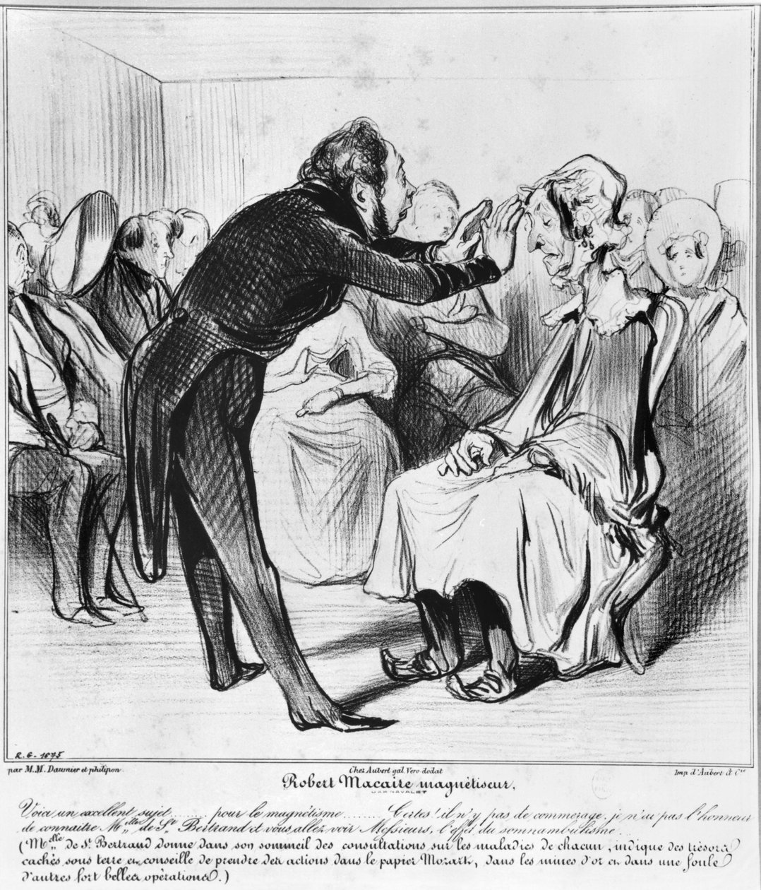 Robert Macaire che ipnotizza da Honoré Daumier