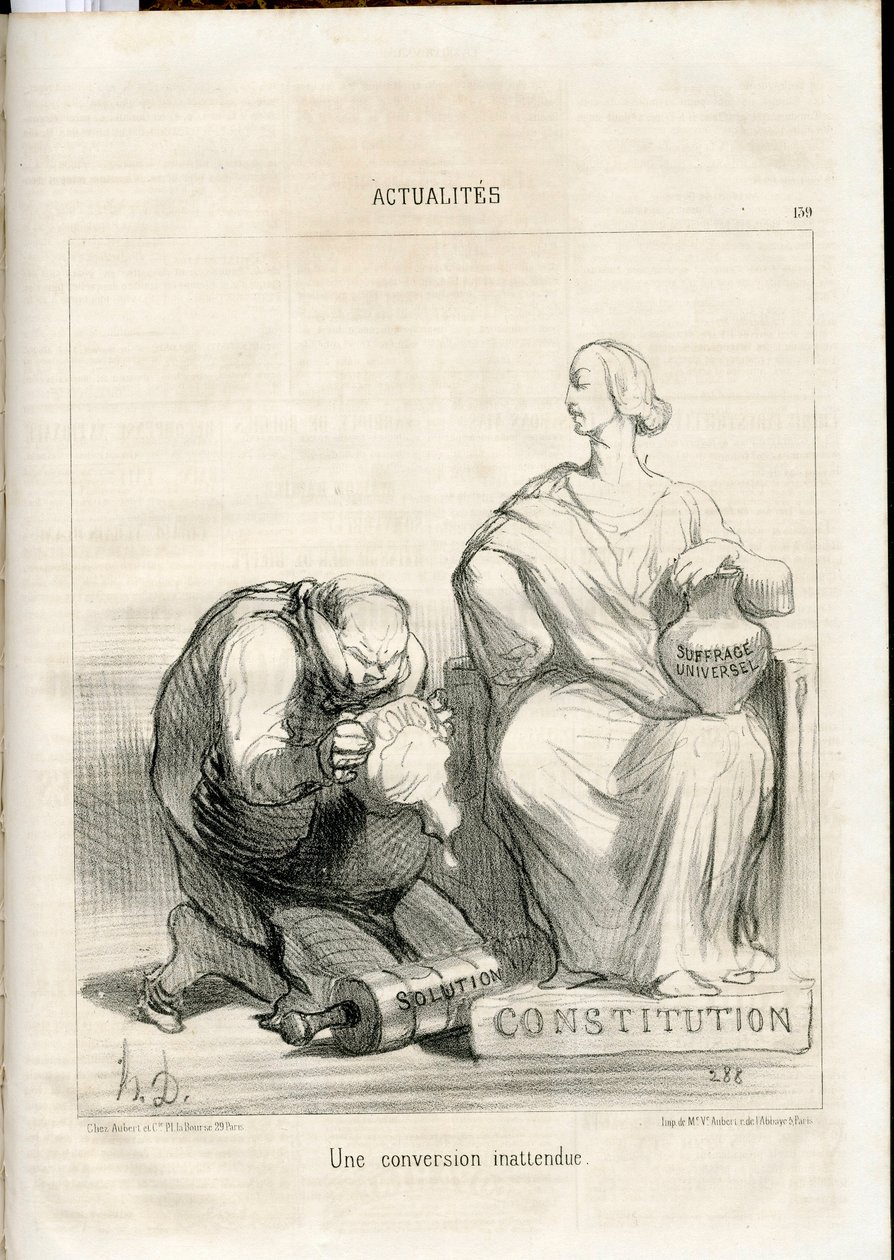 Le Charivari, Satirico in N & B da Honoré Daumier