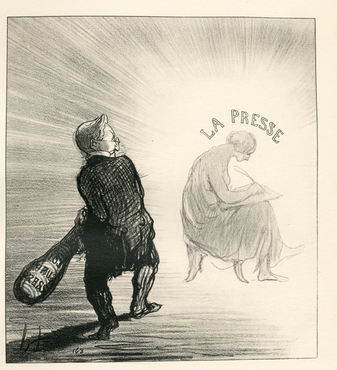 Le Charivari, Satirico in N & B da Honoré Daumier