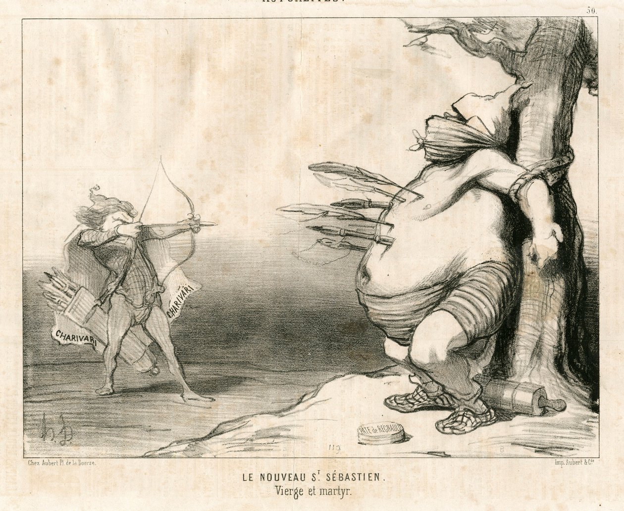 Le Charivari, Satirico in N & B da Honoré Daumier