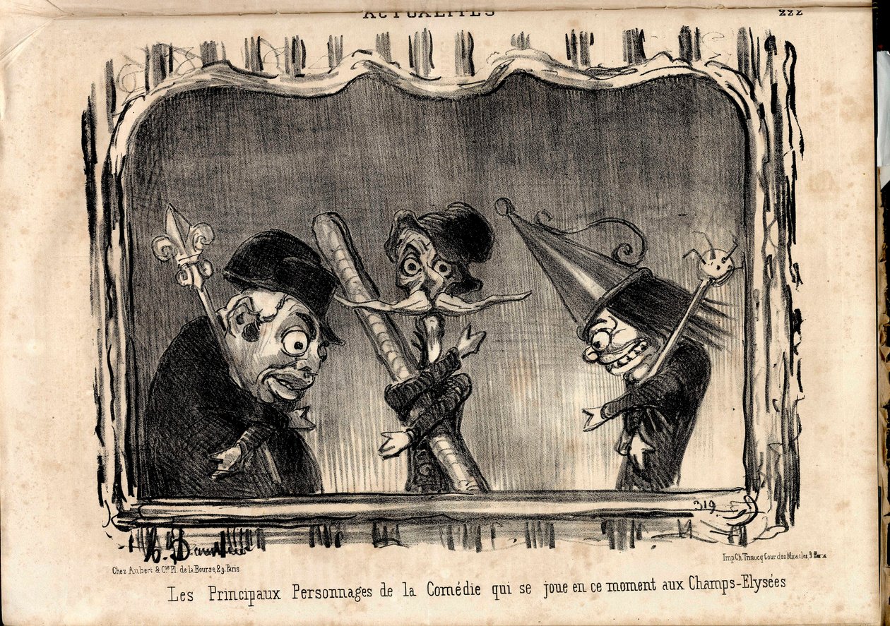 Le Charivari, Satirico in N & B da Honoré Daumier