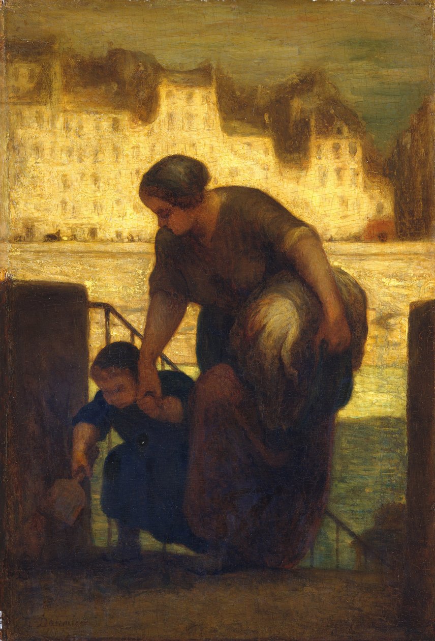 La lavandaia da Honoré Daumier