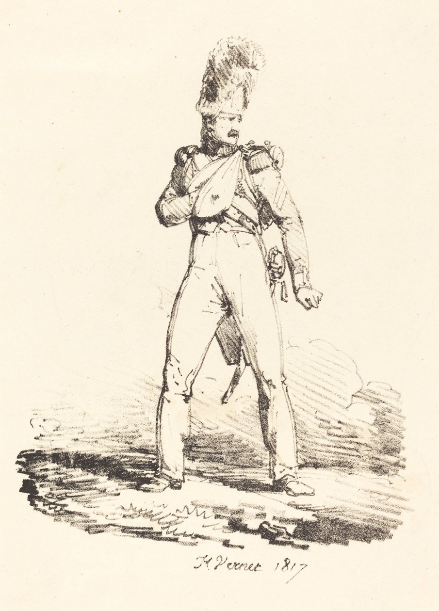 Granatiere da Emile Jean Horace Vernet