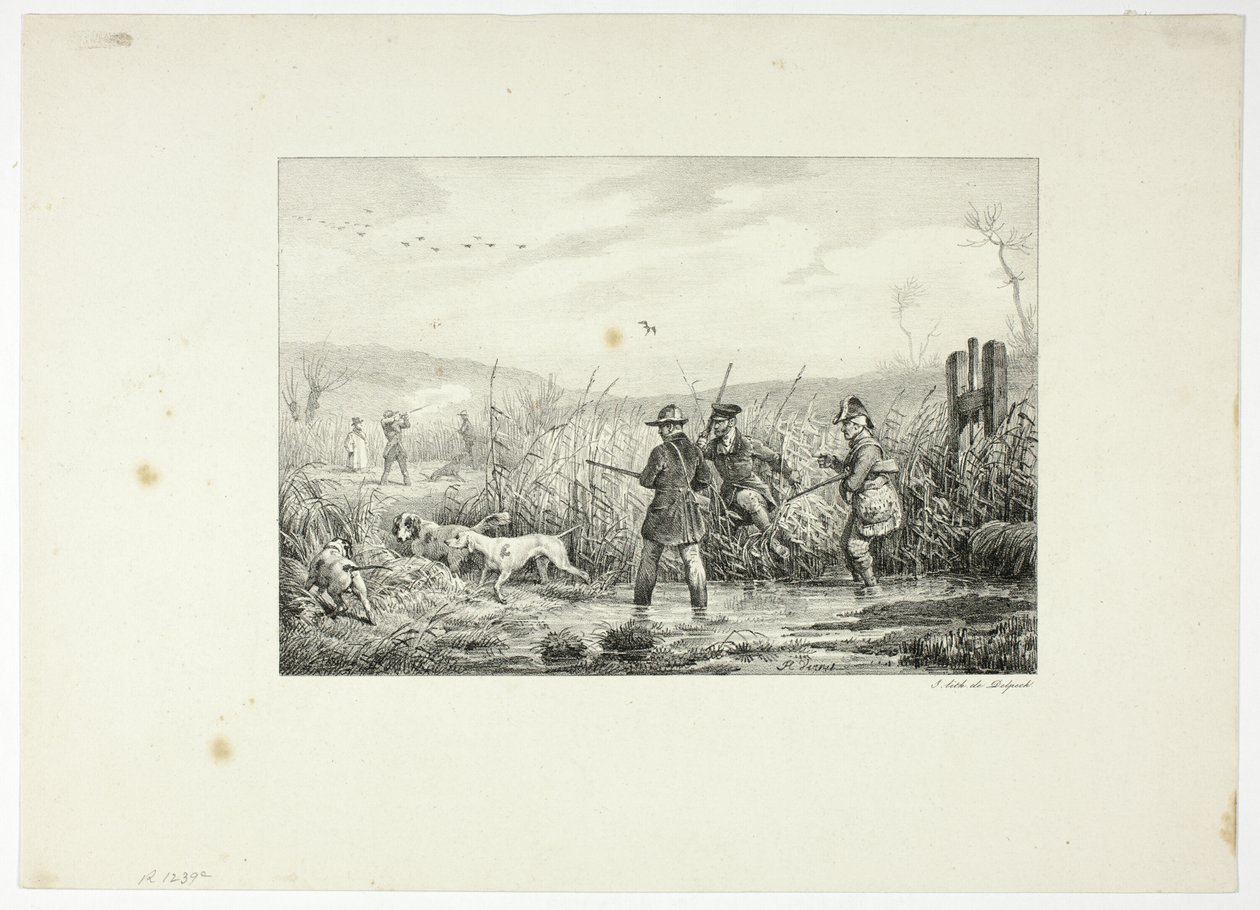 Cacciatori da Emile Jean Horace Vernet