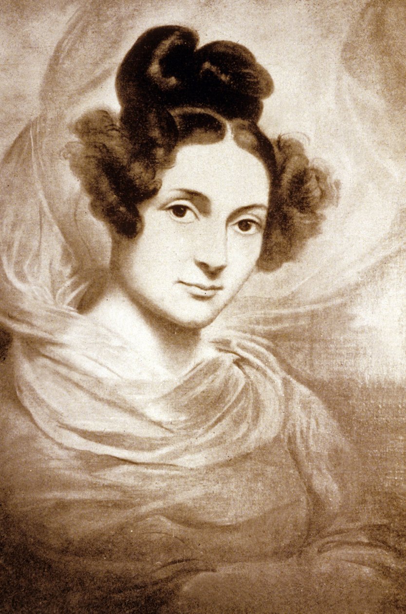 La Contessa di Saint Aulaire (incisione) da Emile Jean Horace Vernet
