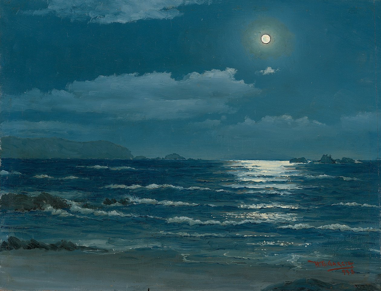 Luna piena, Pichilemu, Cile, 1958 da Horacio G. Garcia
