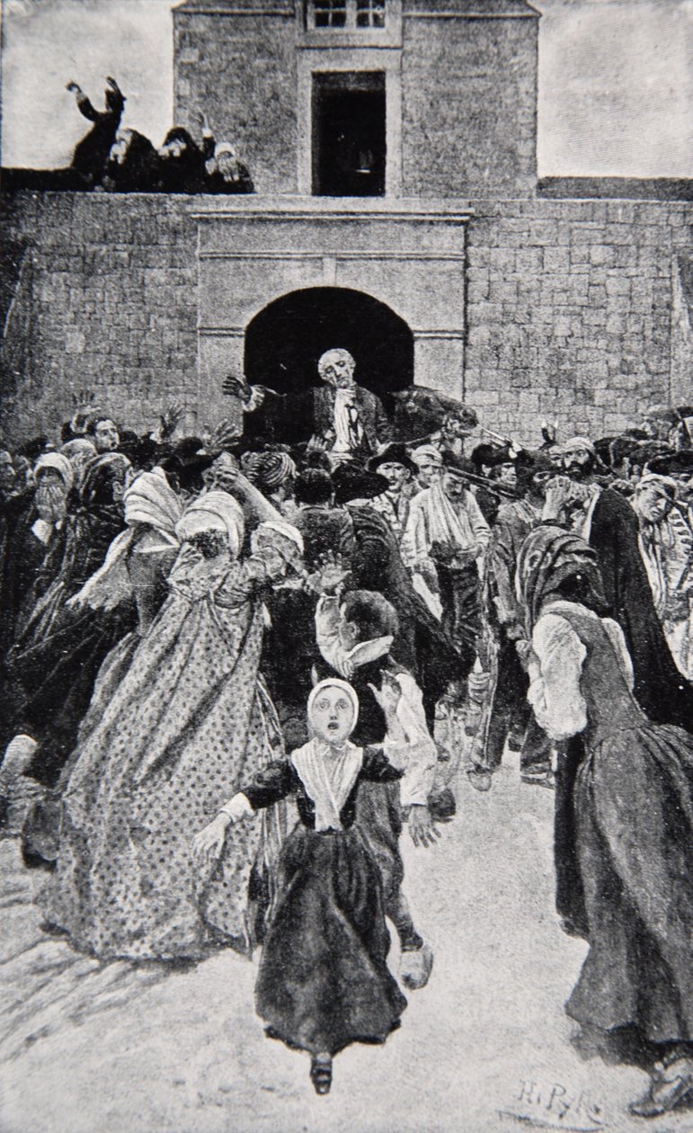La caduta di Montcalm da Howard Pyle