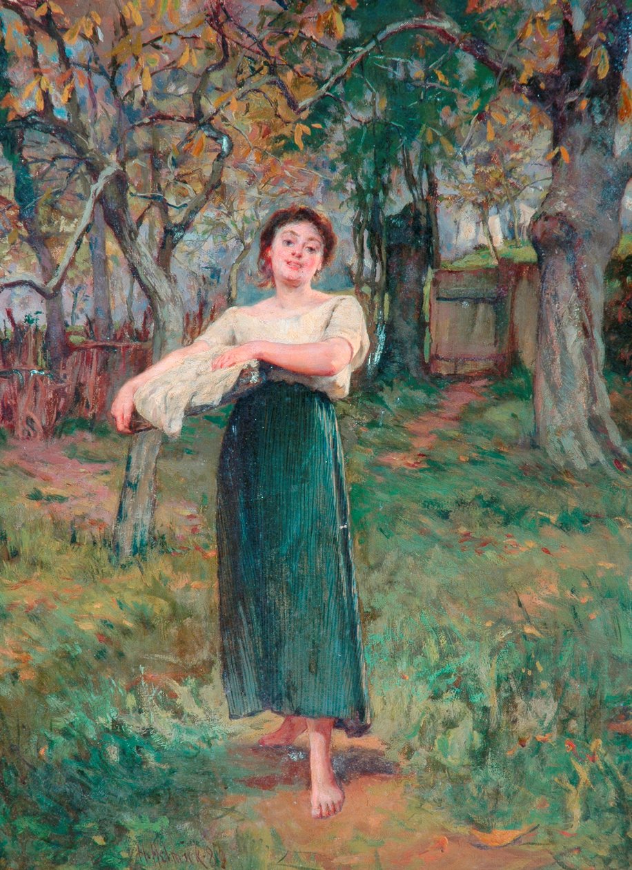 La lavandaia, 1883 da Howard Helmick