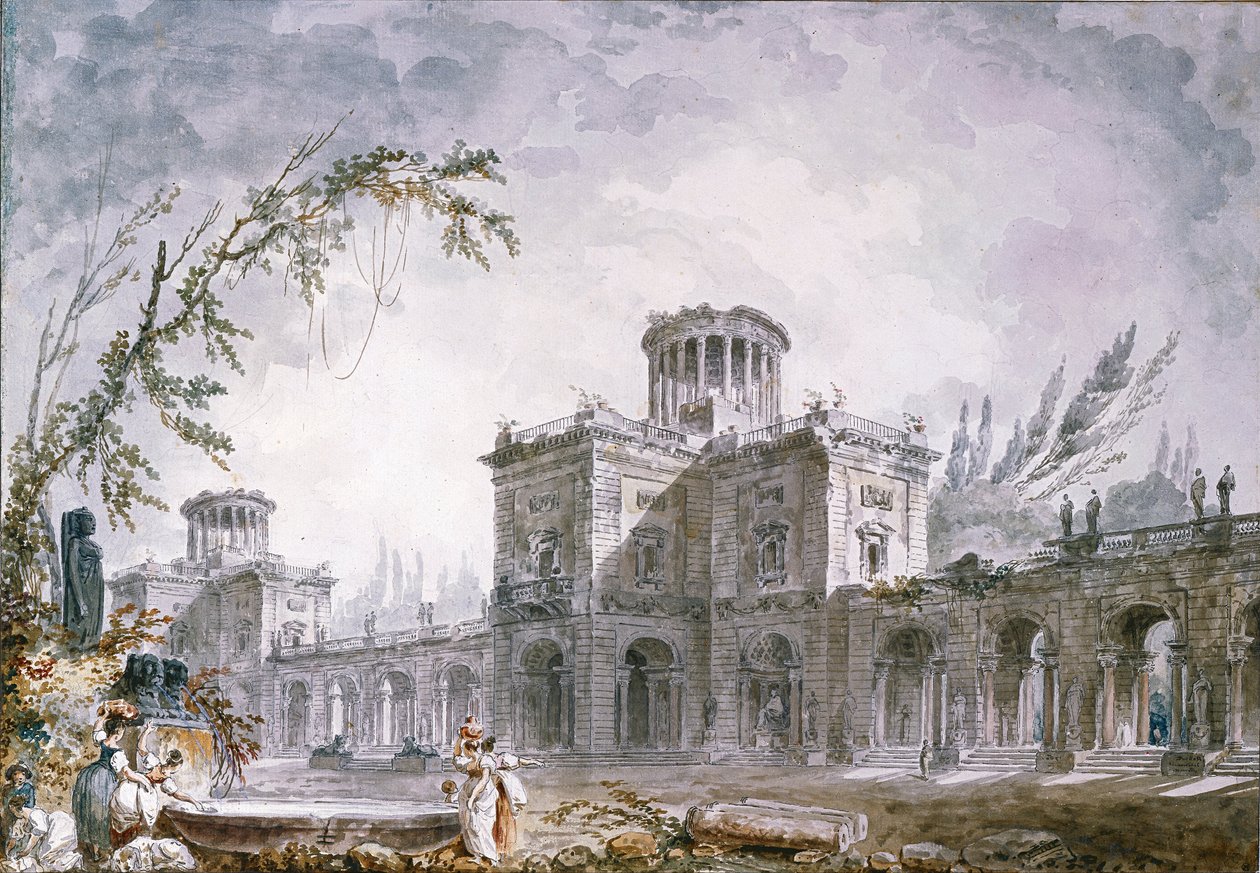 Fantasia architettonica, 1760 da Hubert Robert