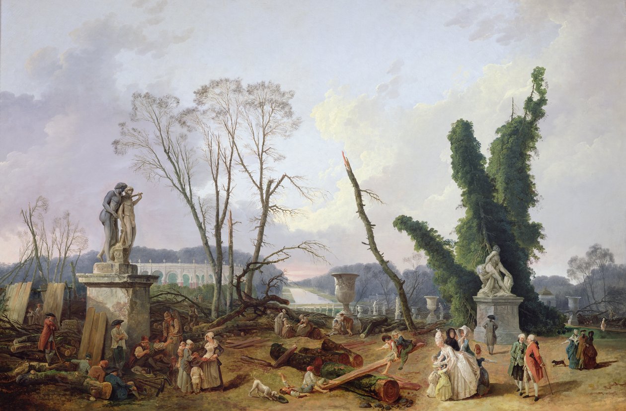 I giardini di Versailles da Hubert Robert