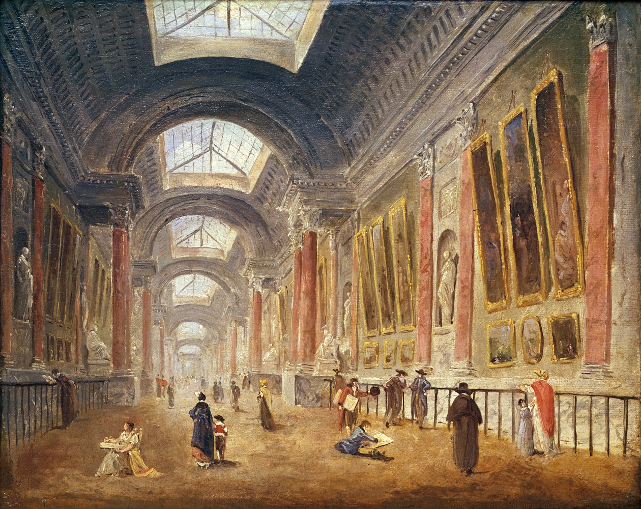 La Grande Galerie del Louvre da Hubert Robert