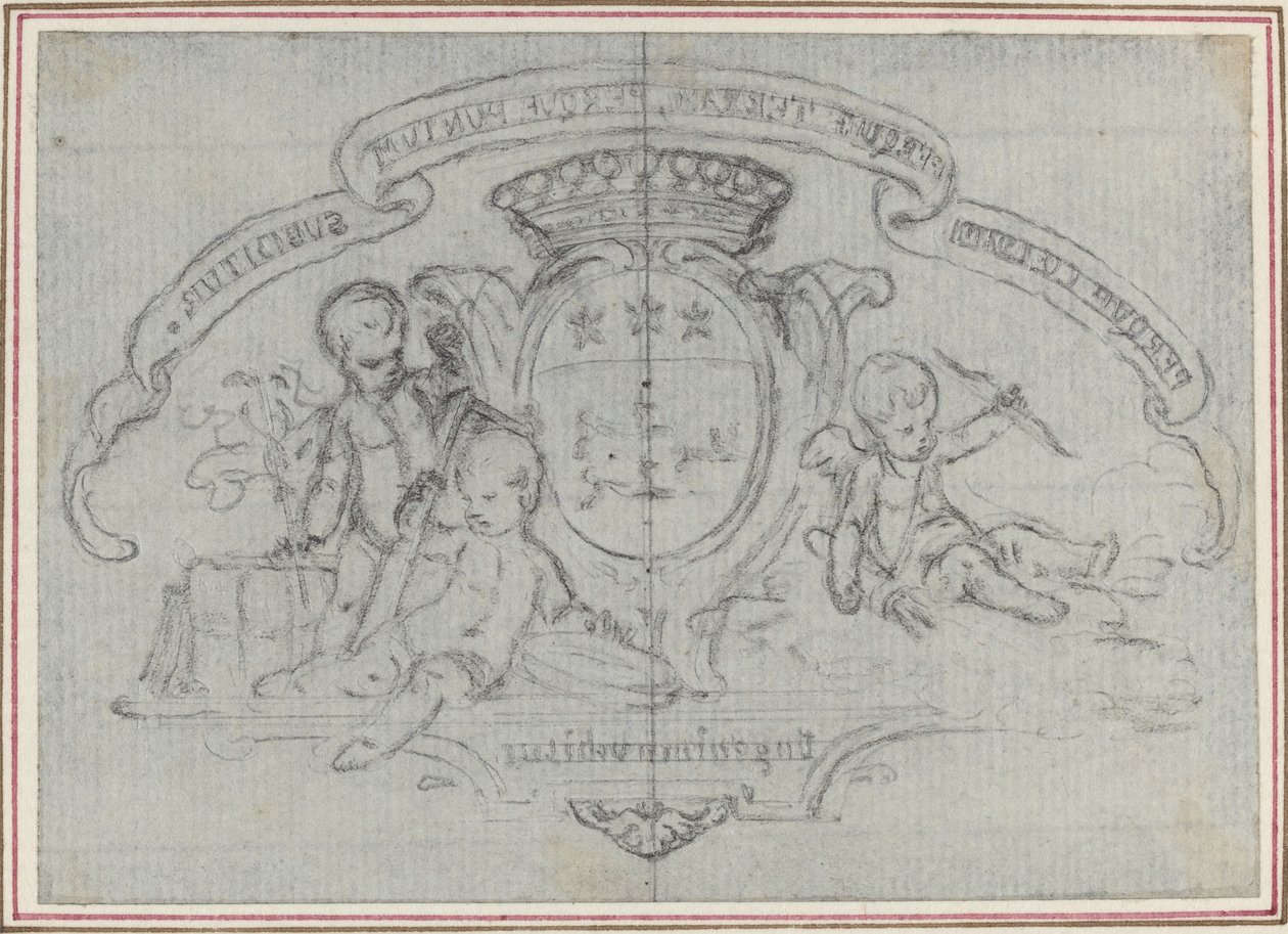 Stemma con Tre Putti da Hubert Francois Gravelot