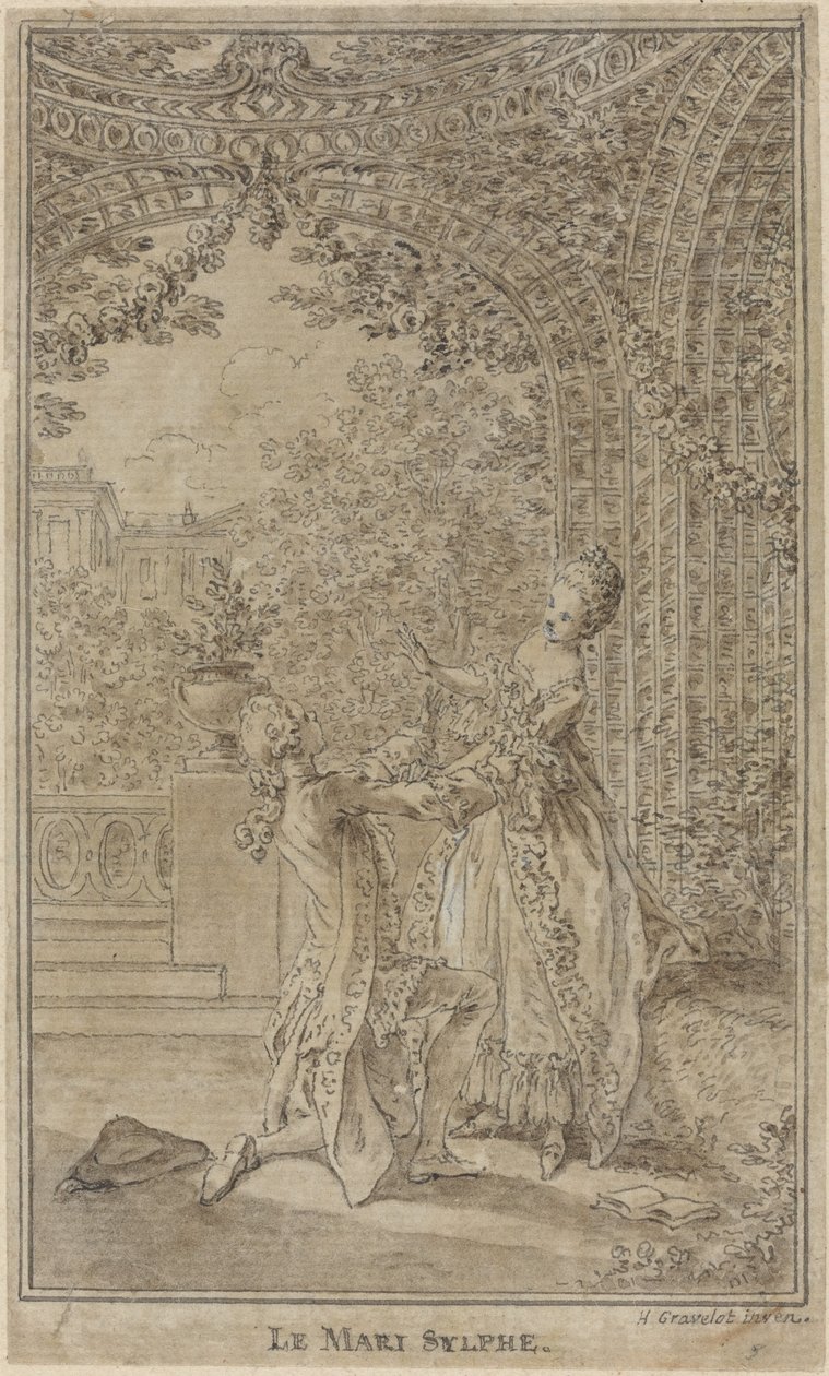 Il marito silfo da Hubert Francois Gravelot