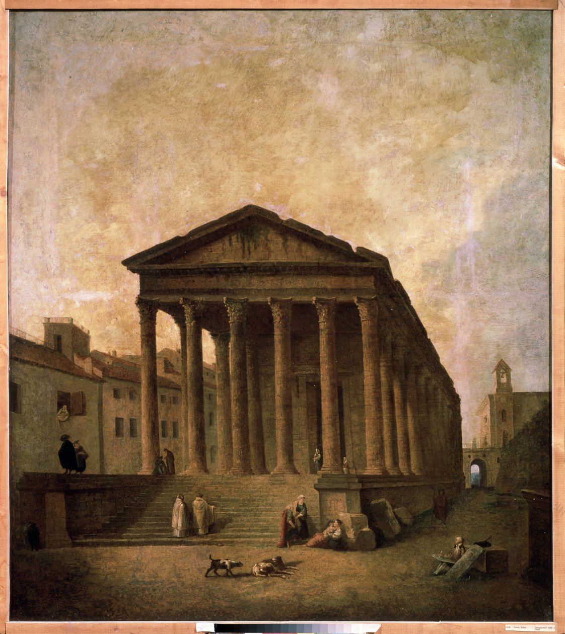 La Maison Carrée, Nîmes, c.1780 da Hubert Robert