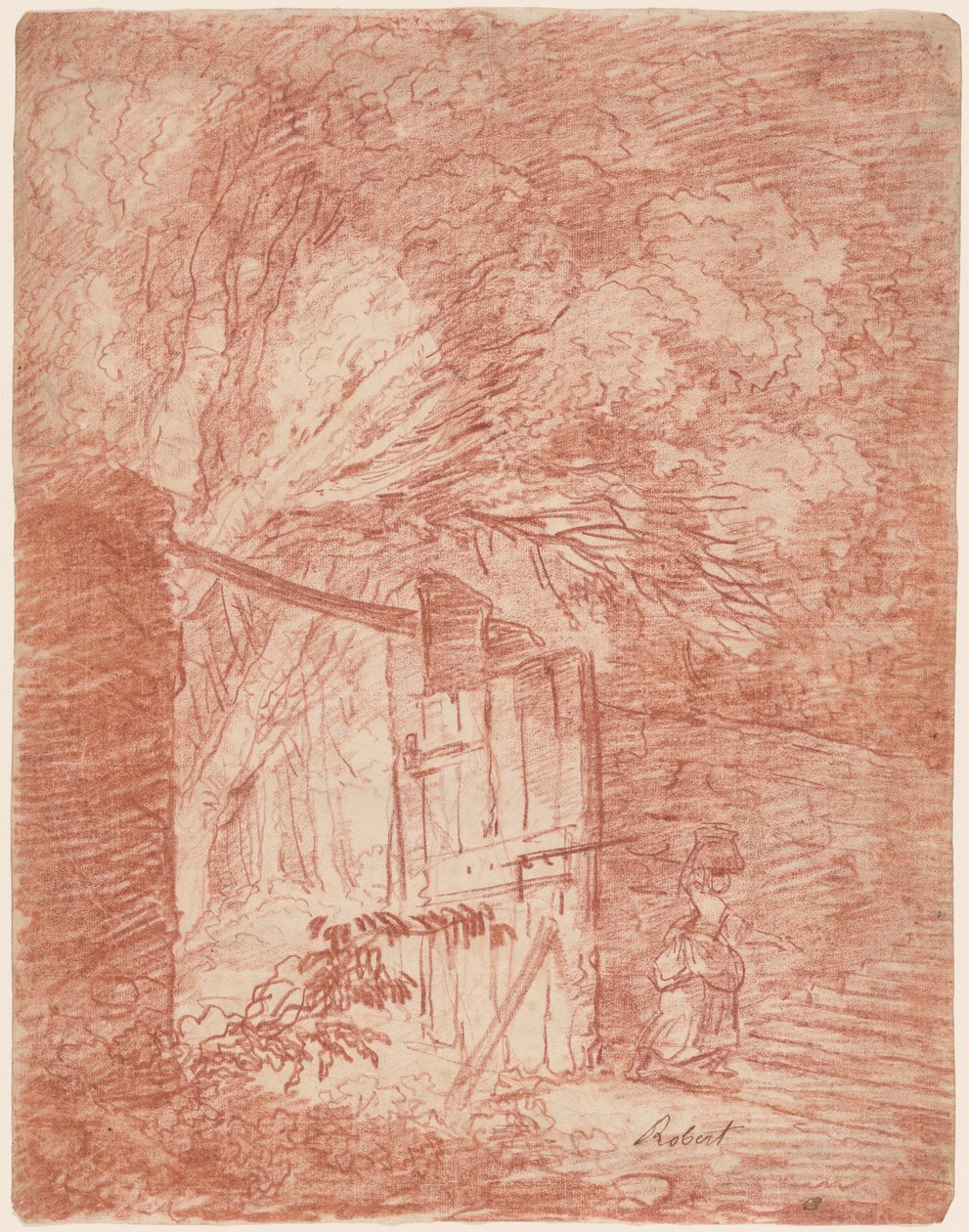 Il cancello del giardino da Hubert Robert