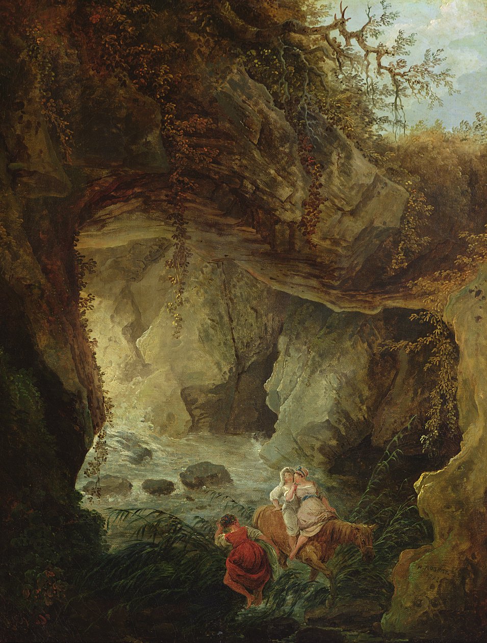 La grotta, 1772 da Hubert Robert
