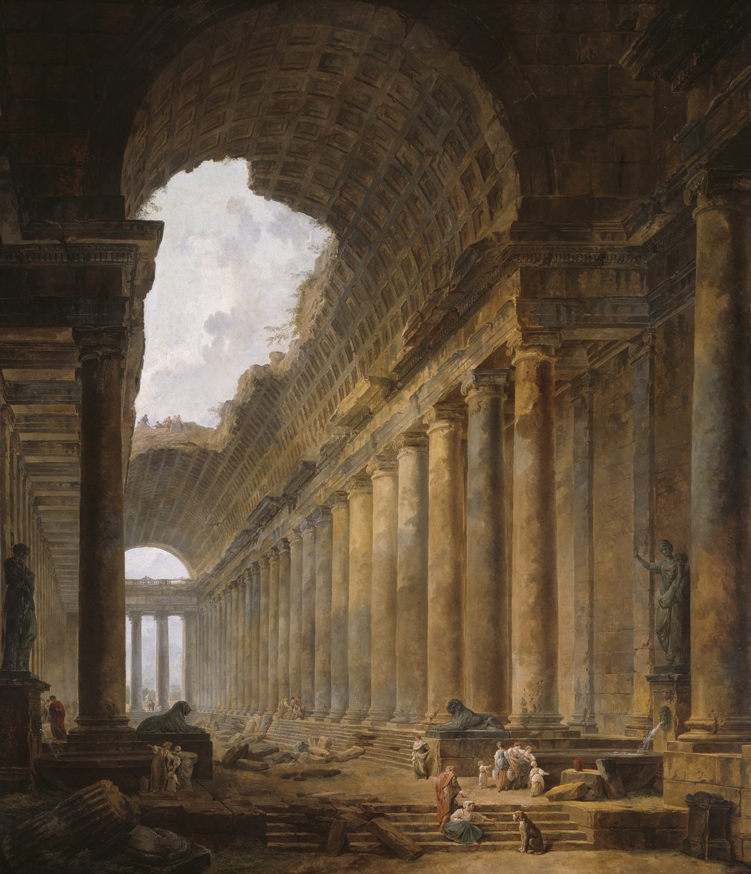 Il vecchio tempio da Hubert Robert