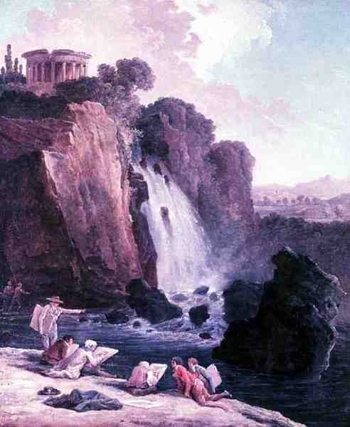 Il gruppo di disegno da Hubert Robert