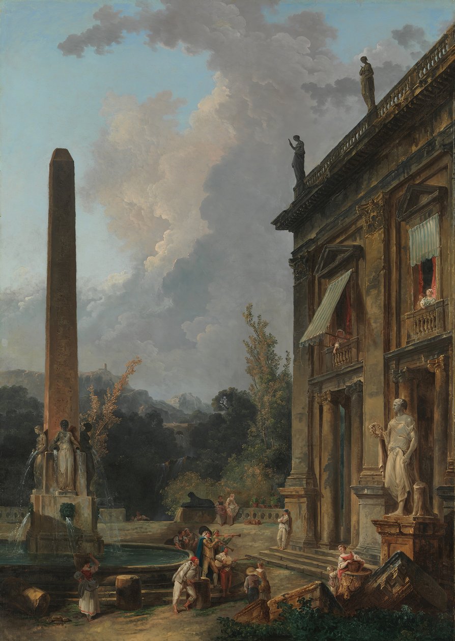 Menestrelli erranti da Hubert Robert