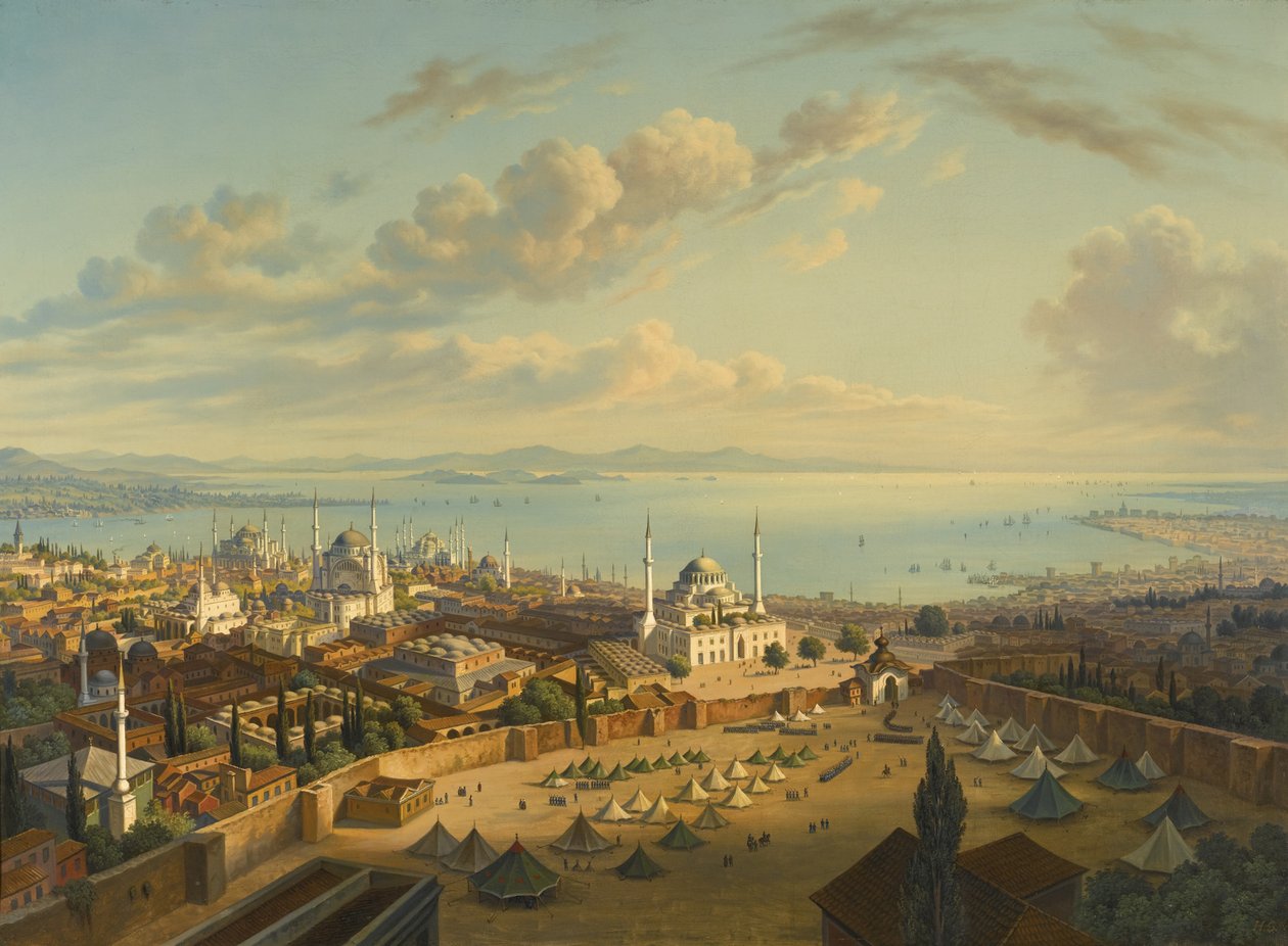 Costantinopoli dalla Torre del Fuoco di Beyazit da Hubert Sattler