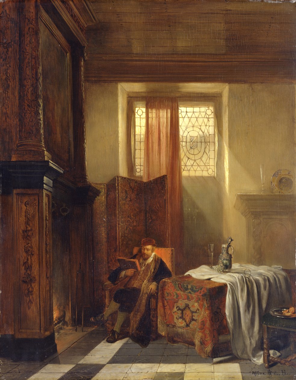 Il filosofo, 1844 da Hubertus van Hove