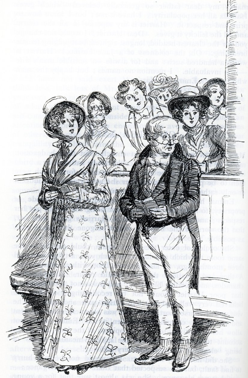 In chiesa (illustrazione) da Hugh Thomson