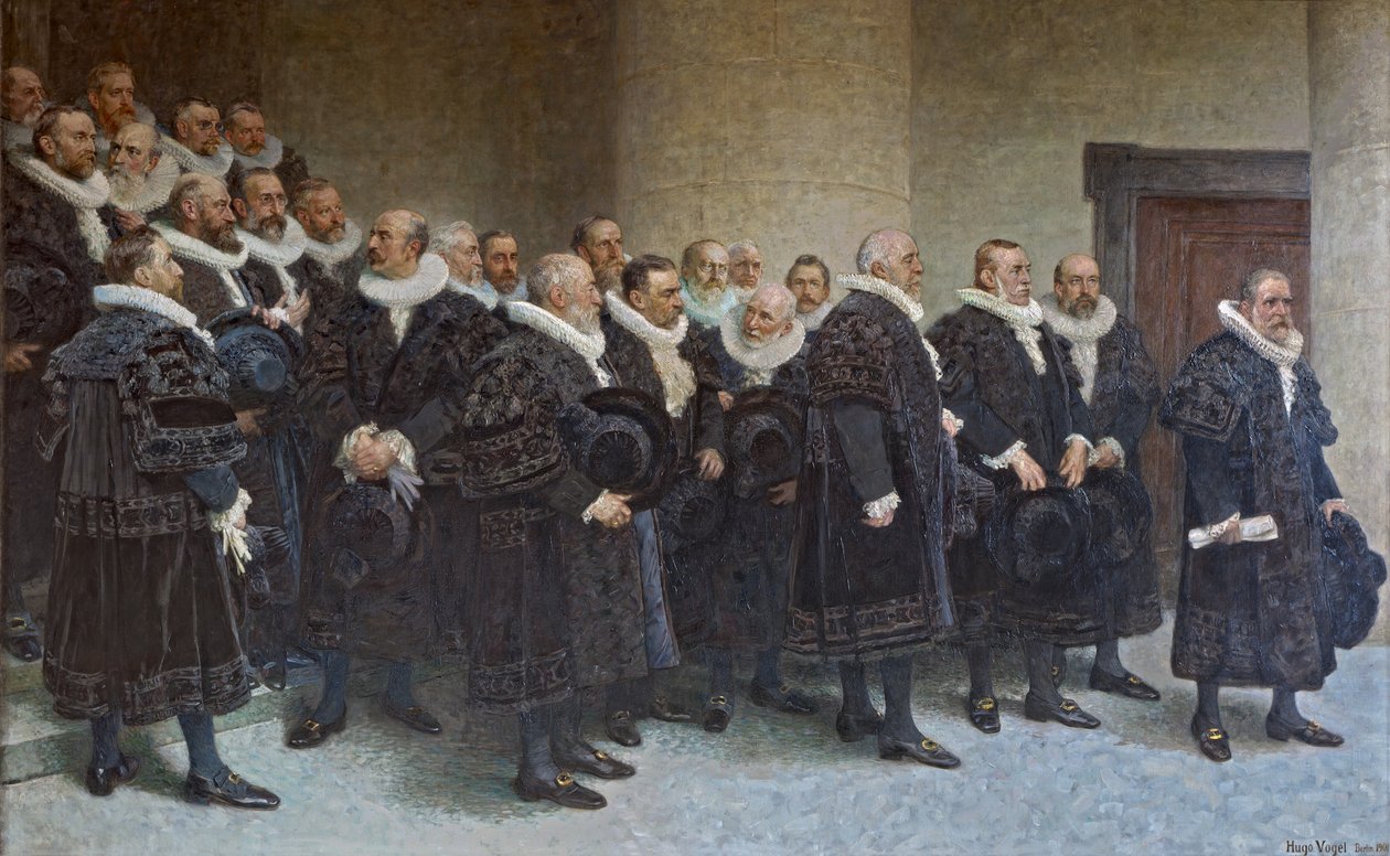 Ingresso del Senato nel Nuovo Municipio il 26.10.1897 da Hugo Vogel