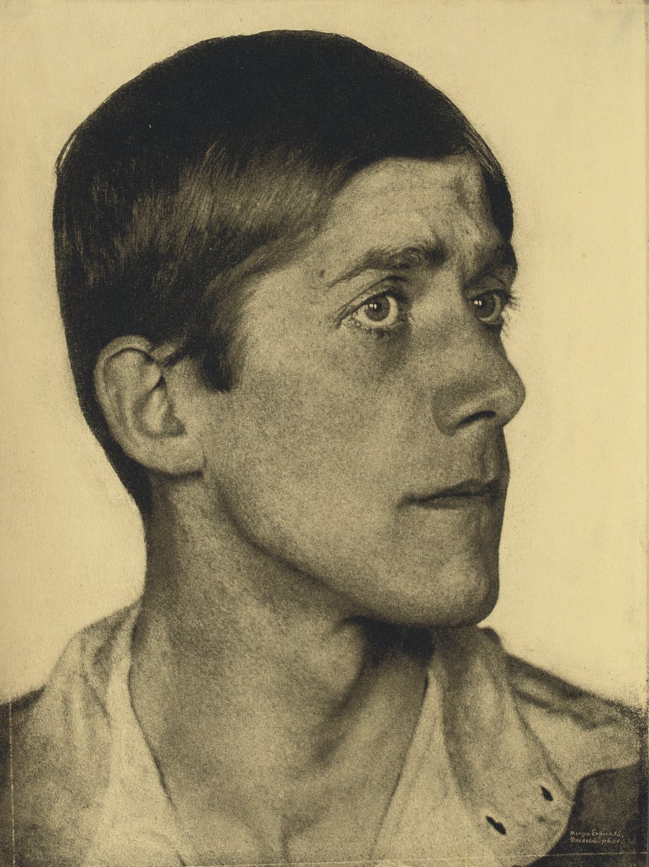 Ritratto di Oskar Kokoschka da Hugo Erfurth