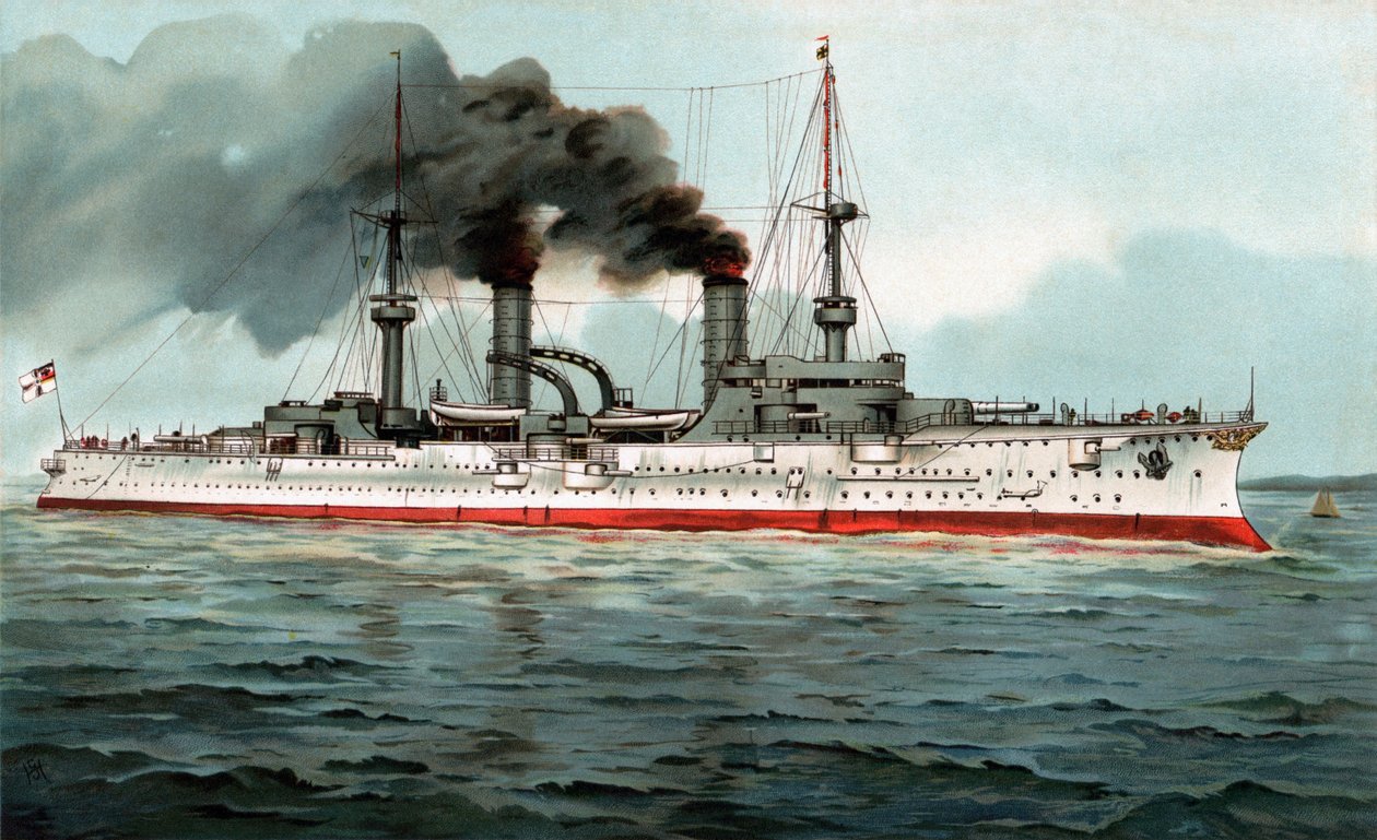S.M. Grosser Kreuzer Fürst Bismarck da Hugo Graf