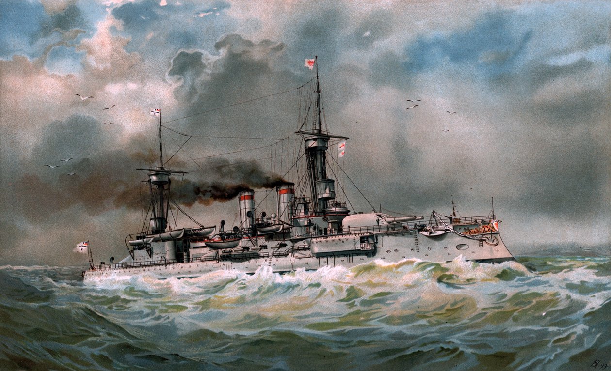 Nave da linea S.M. Brandenburg da Hugo Graf
