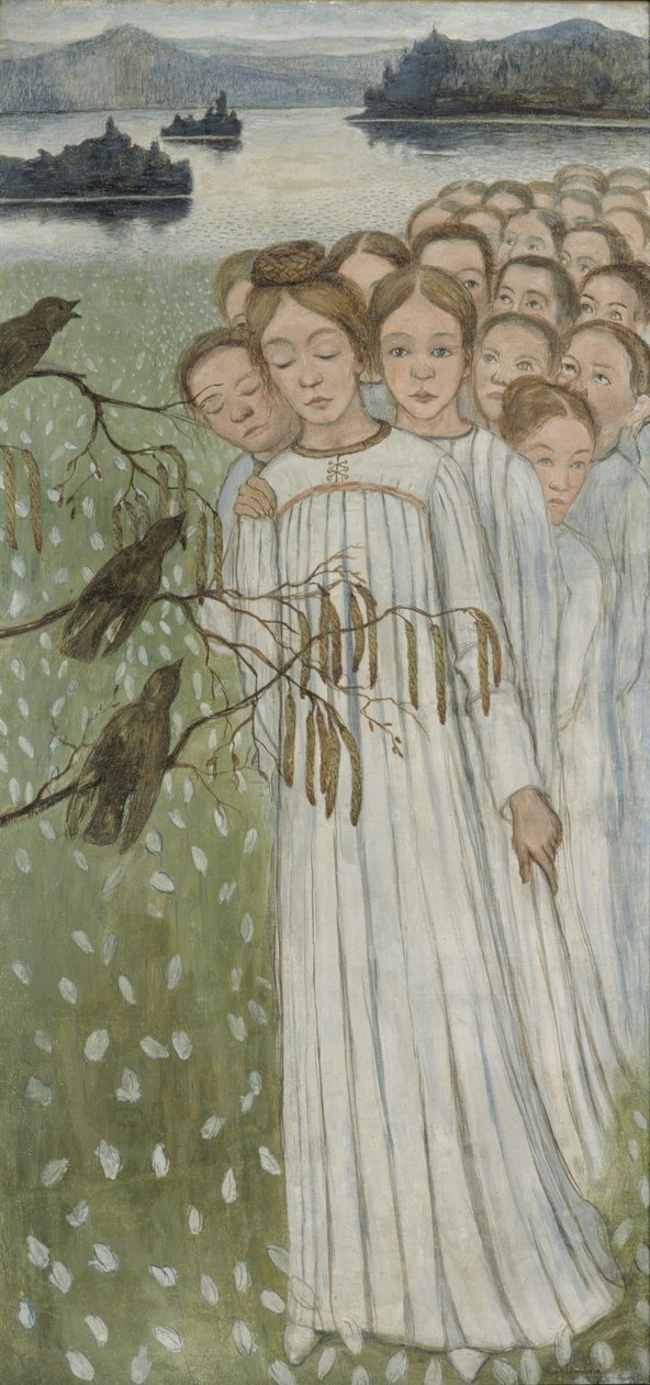 Canzone popolare Kansanlaulu, 1894 da Hugo Simberg