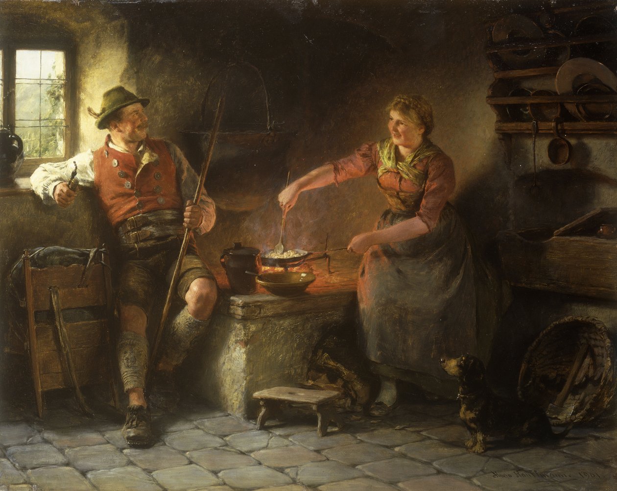 In cucina, 1901 da Hugo Wilhelm Kauffman