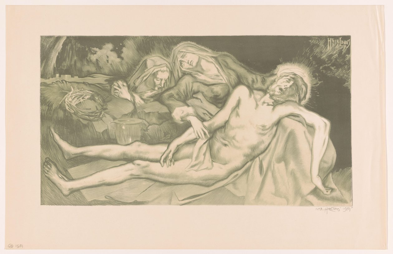 Compianto su Cristo da Huib Luns (signed by artist)