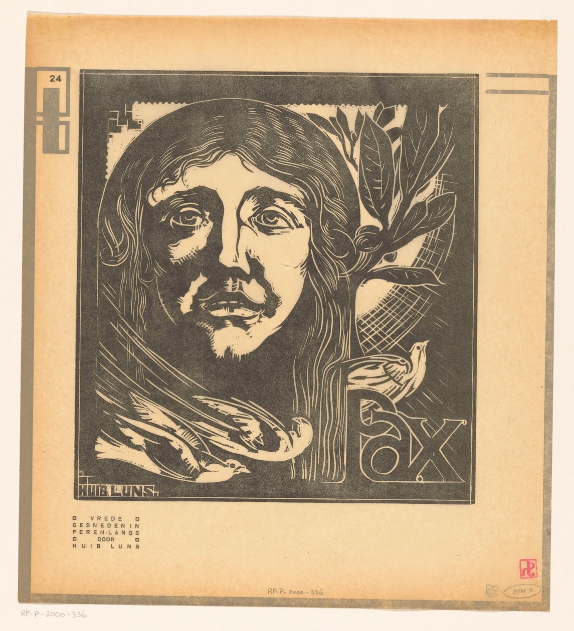 Pax con colombe da Huib Luns